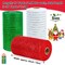 3 Rolls Mesh Ribbon for Wreaths, 6 Inch x 30 Feet Each Roll Red Green White Poly Deco Mesh Rolls, Christmas Ribbon for Wreaths, Swags and Christmas Tree Decoration
